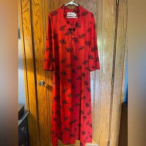 David Brown Mid Century Vintage House Lounge Dress Caftan